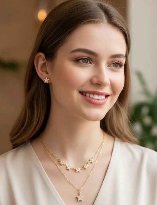 Celestial Star Layered Jewelry Set