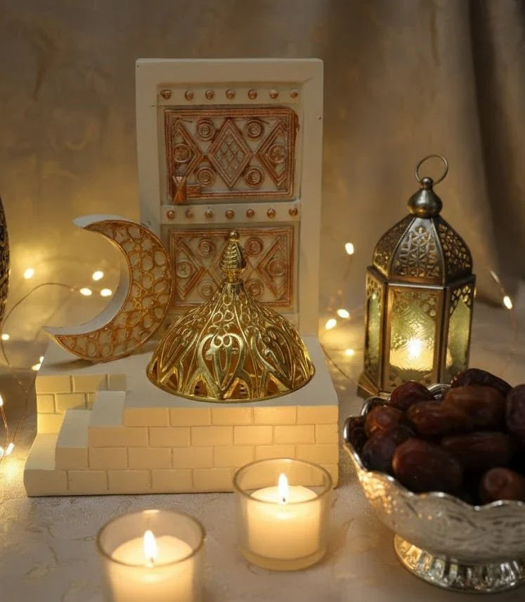 Islamic Decorative Table Piece with Crescent & Dome Design